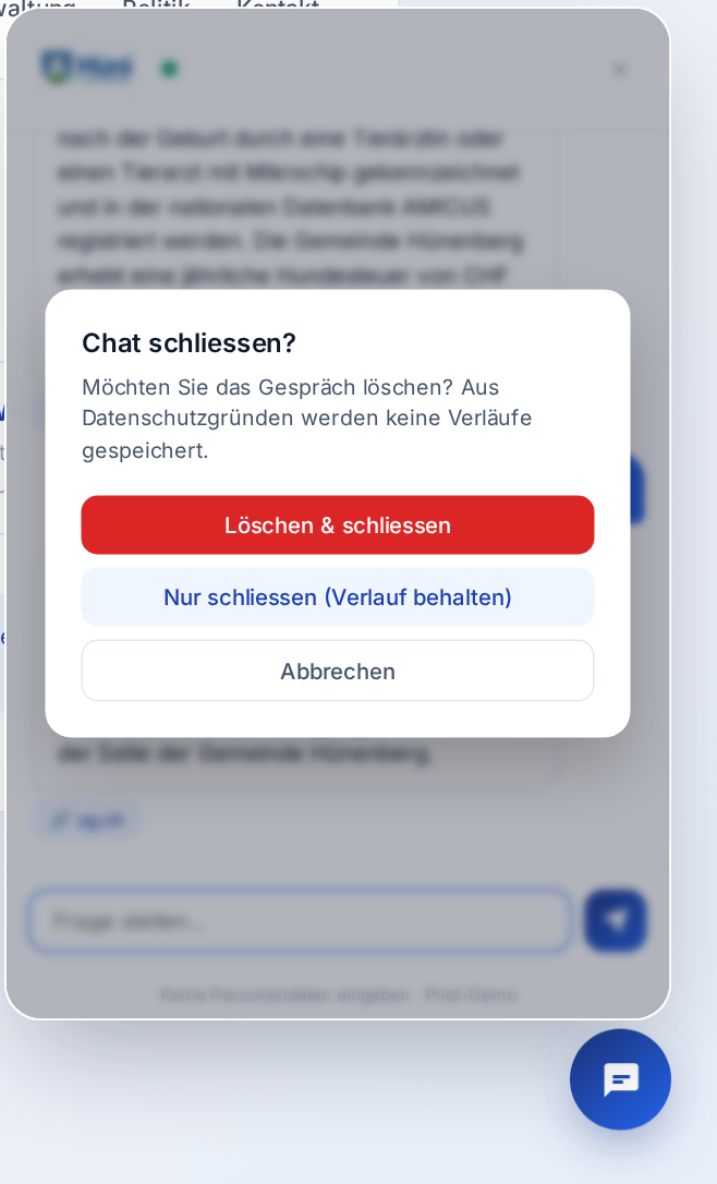 Hüni — KI-Gemeindeassistent