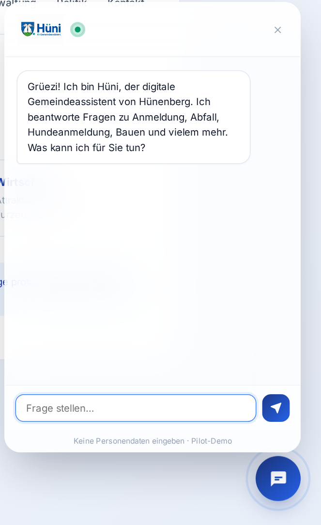 Hüni — KI-Gemeindeassistent