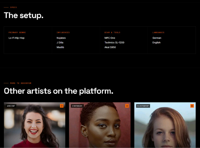 Setcard Sonder — Setup, attrezzatura e artisti correlati